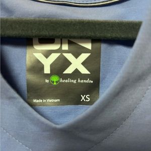 Onyx healing hands scrub top